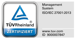 T&Uuml;V Certificate